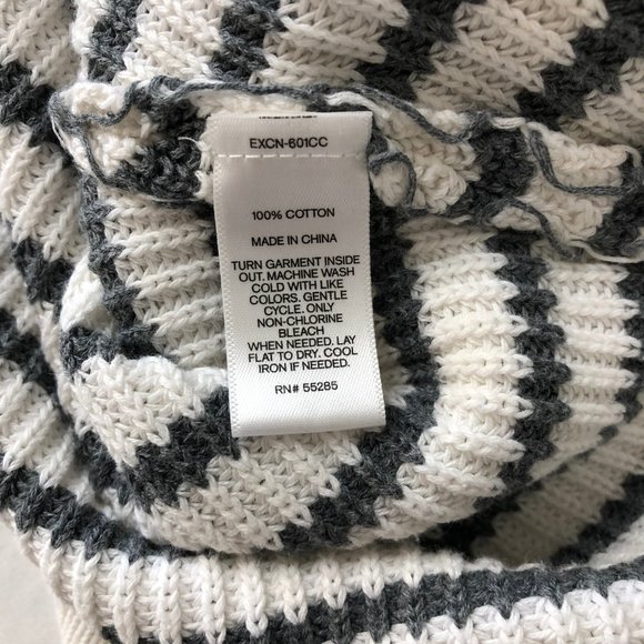 Express Striped Dolman Short Sleeve Sweater CUK - Picture 6 of 6